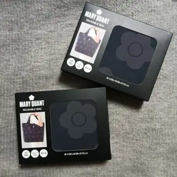 2개 새상품 MARY QUANT 마리 콴토 에코백 대