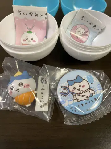 치이카와 (먼작귀) 쿠라스시 하치와레 피규어 캔뱃지 세트