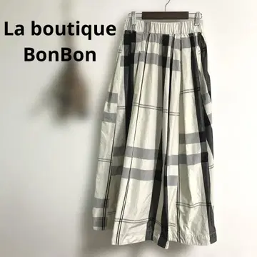 La boutique BonBon 체크 롱 스커트