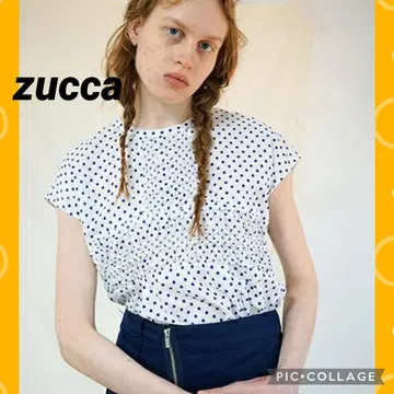 주카 도트 레이스 컷소 zucca 셔츠