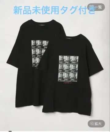 미사용 새상품 JEANASIS 사진 빈티지 프린트 TEE