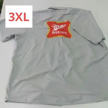 3XL 거울 RED CAP Miller High Life 워크 셔츠