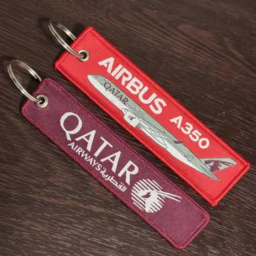 카타르항공 QATAR AIRWAYS 플라이트 태그 키링 세트