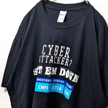 길단 EC 카운슬 사이버 어태커 T셔츠 블랙 XL 구제 의류