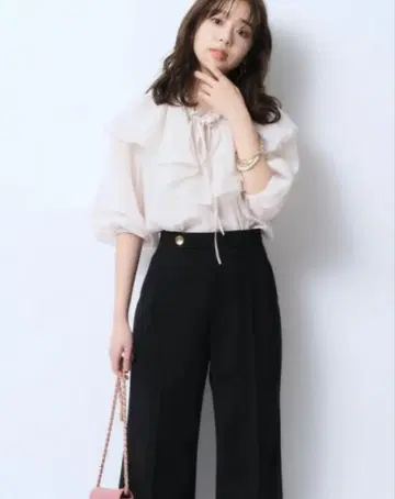 저스길리티 레이디 세미 와이드 팬츠