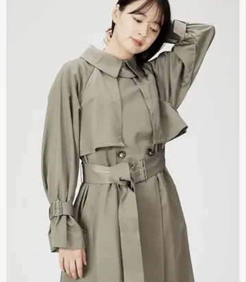 스나이델 그로스트 트렌치코트 카키 snidel