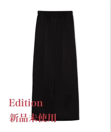 Edition 새틴 요류 타이트 스커트