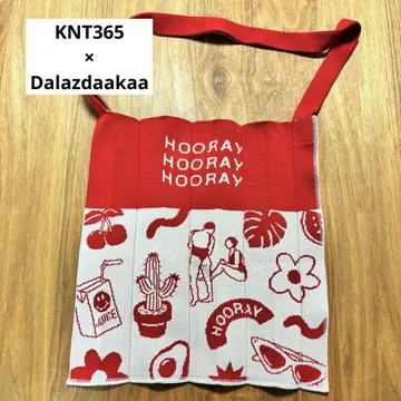 새상품급 KNT365 Knitty Hooray 숄더백 Red