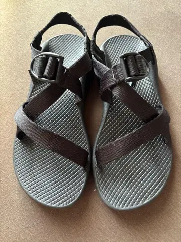 Chaco 블랙 샌들 W7 24cm