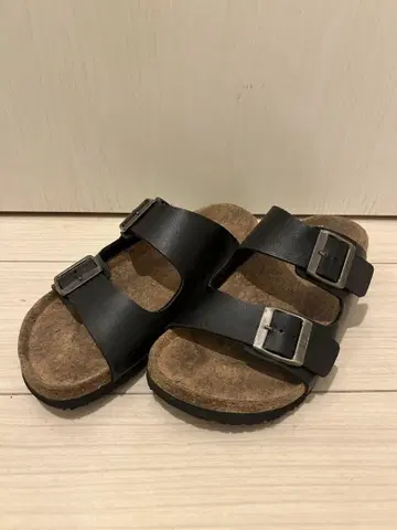 새상품급 Lee 블랙 2중 벨트 샌들 25cm 캐주얼