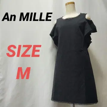 An MILLE 안미르 원피스 백리본 오픈 숄더 블랙