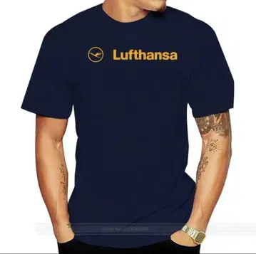 Lufthansa Airline 루프트한자 항공 로고 티셔츠 네이비 XL