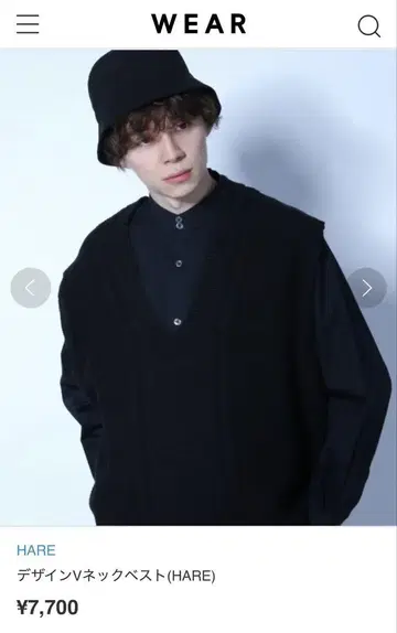 디자인 V 넥 베스트 HARE