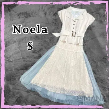 극미품 Noela 다나카 미나미 착용 코디네이트 원피스 레이스 튤