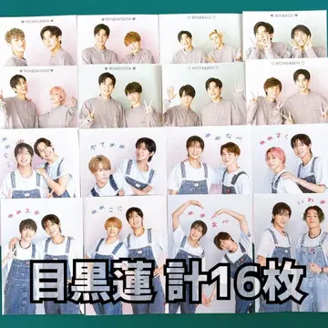 메구로 렌 WiNK UP 2샷 카드 골판지 총 16장