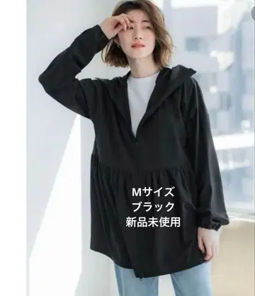 coca UV 컷 후드티 블랙 마운틴 파카 블랙 미사용 새상품