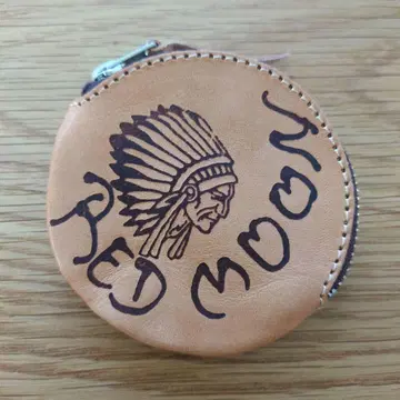 REDMOON 레드 문 동전 지갑 코인 케이스 천연 가죽