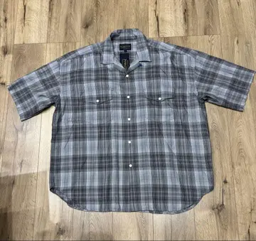 새상품 Pendleton 펜들턴 그레이 계열 체크 반팔 셔츠