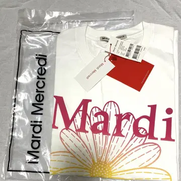 새상품 마르디메크르디 Mardi Mercredi 꽃무늬 프린트 티셔츠
