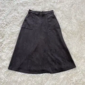 [ Reflect 리플렉트 ] 플레어 스커트 (M) 다크 그레이/무지