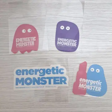 오다기리 히로 ENERGETIC MONSTER 몬스터 스티커 4종 세트