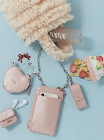 FURFUR 3SET 멀티 숄더 스마트폰 숄더 핑크 BPNK