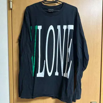VLONE 긴팔 롱T 티셔츠 블랙 XL