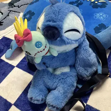 새상품 디즈니 스티치 상하이 파우치 백 약 30cm