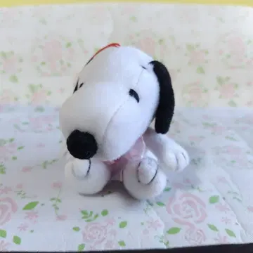 스누피 봉제 인형 스트랩 레트로