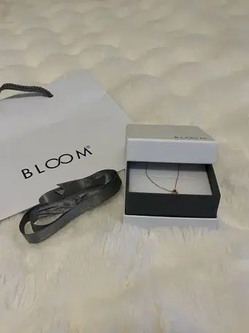 BLOOM 하트 모양 목걸이 k10 기프트 박스 포함 핑크 골드