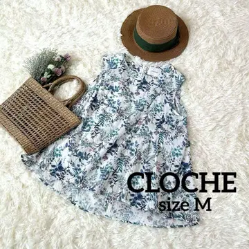 cloche 크로셰 보타니컬 프린트 꽃무늬 블라우스 정가 9790엔