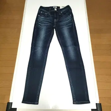 로데오 크라운 스키니 데님 청바지 다크 블루 사이즈 23 미사용 새상품