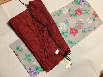 꽃무늬 유카타, 주름 오비, 장식 끈 세트