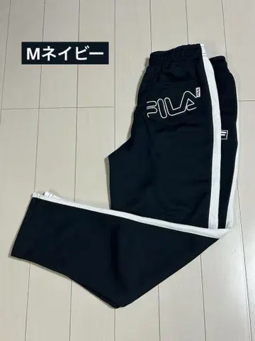 휠라 기능성 라인 디자인 테이퍼드 저리 팬츠 M 네이비