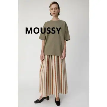 MOUSSY STRIPE SUCKER GATHER SKIRT 스커트