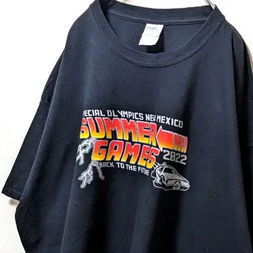 포트 & 컴퍼니 뉴멕시코 썸머 게임 티셔츠 블랙 2XL 구제 의류
