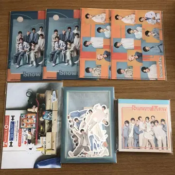 SnowMan 플레이크 씰 메모장 미니 파일