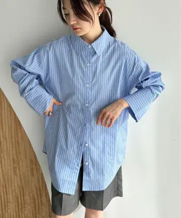 feepur 페퓨르 모듬 오버 셔츠 스트라이프