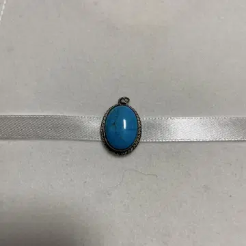 터콰이즈 오벌 펜던트 탑