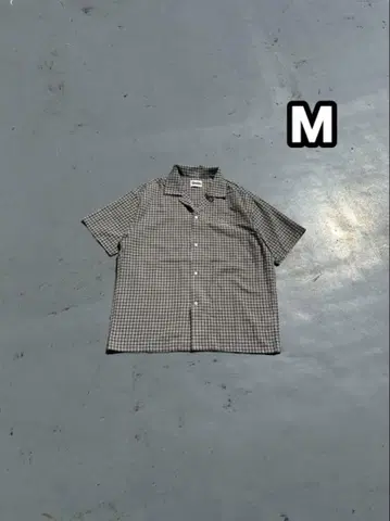 9090 크루 체크 셔츠 M