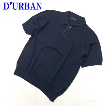 D'URBAN 더반 피케 셔츠 네이비 실크 100% LL C3504