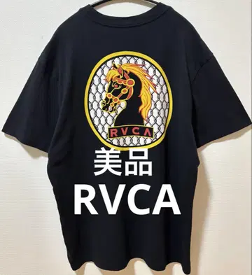 새상품급 RVCA 루카 양면 브랜드 로고 티셔츠 포켓 티셔츠
