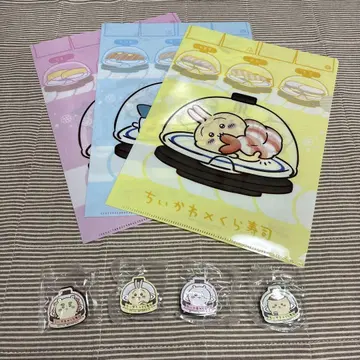 쿠라스시 치이카와 (먼작귀) 클리어 파일 마그넷 토끼 하치와레