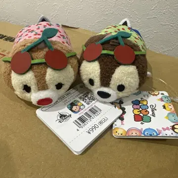 쯔무쯔무 칩과 데일 체리 봉제 인형