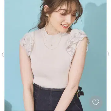 노엘라 Noela 커팅 자수 소매 니트