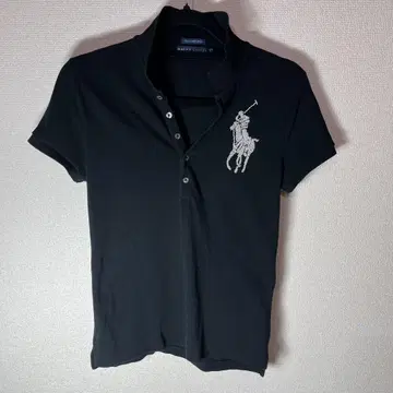 랄프 로렌 블랙 비즈 로고 피케 셔츠 THE SKiNNY POLO