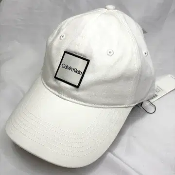 [주말 세일] Calvin Klein 로고 캡 화이트 남성/여성