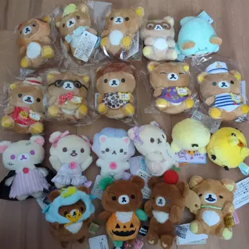 리락쿠마 코리락쿠마 차이로이코구마 키이로이토리 테노리 봉제 인형