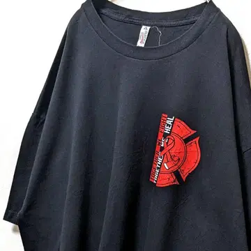 알 스타일 어패럴 파이팅 스트롱 티셔츠 블랙 검정 2XL 구제 의류