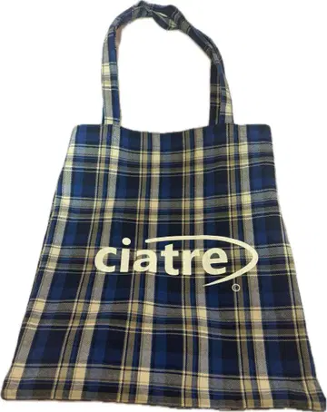 ciatre 토트백 체크 체크 무늬 한국 패션 블루